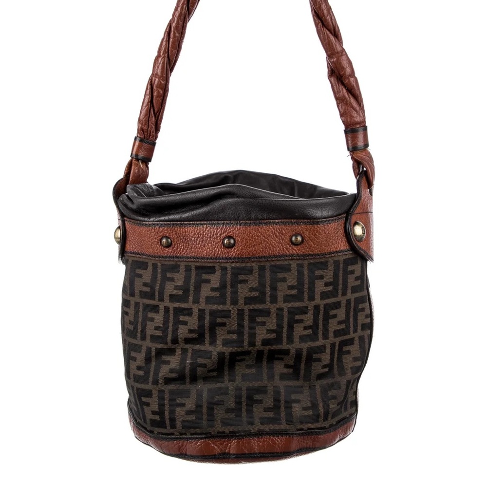 Fendi Bucket Bag Zucca Jacquard Leather - Picture 12 of 13